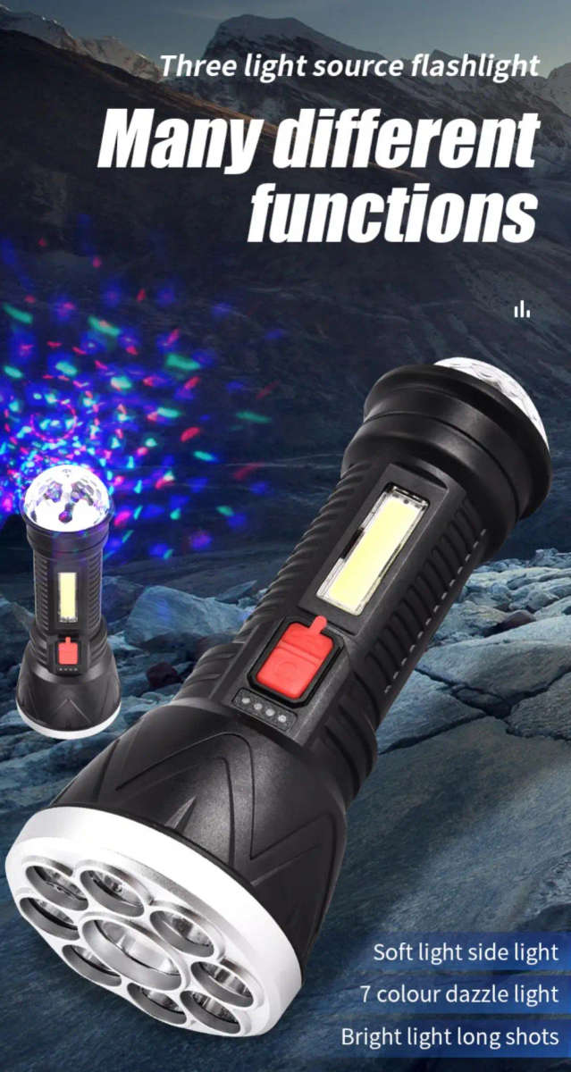 Flashlight Magic ball Stage Lamp Multifunctional Torch