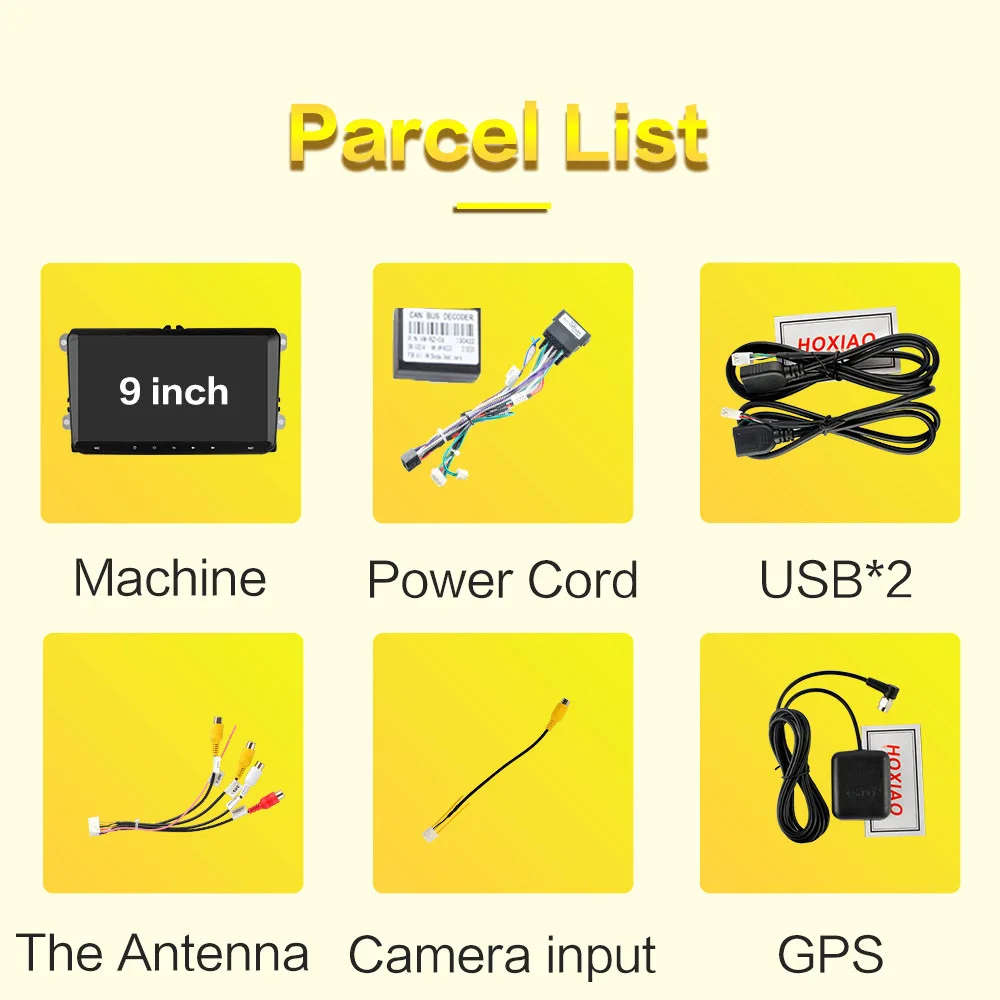 2 Din Android Car Radio GPS For VW Volkswagen Skoda Octavia golf 5 6 touran passat B6 polo Jetta