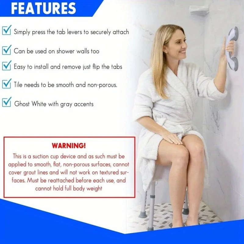 Shower Handle Grab Bars 2 pack