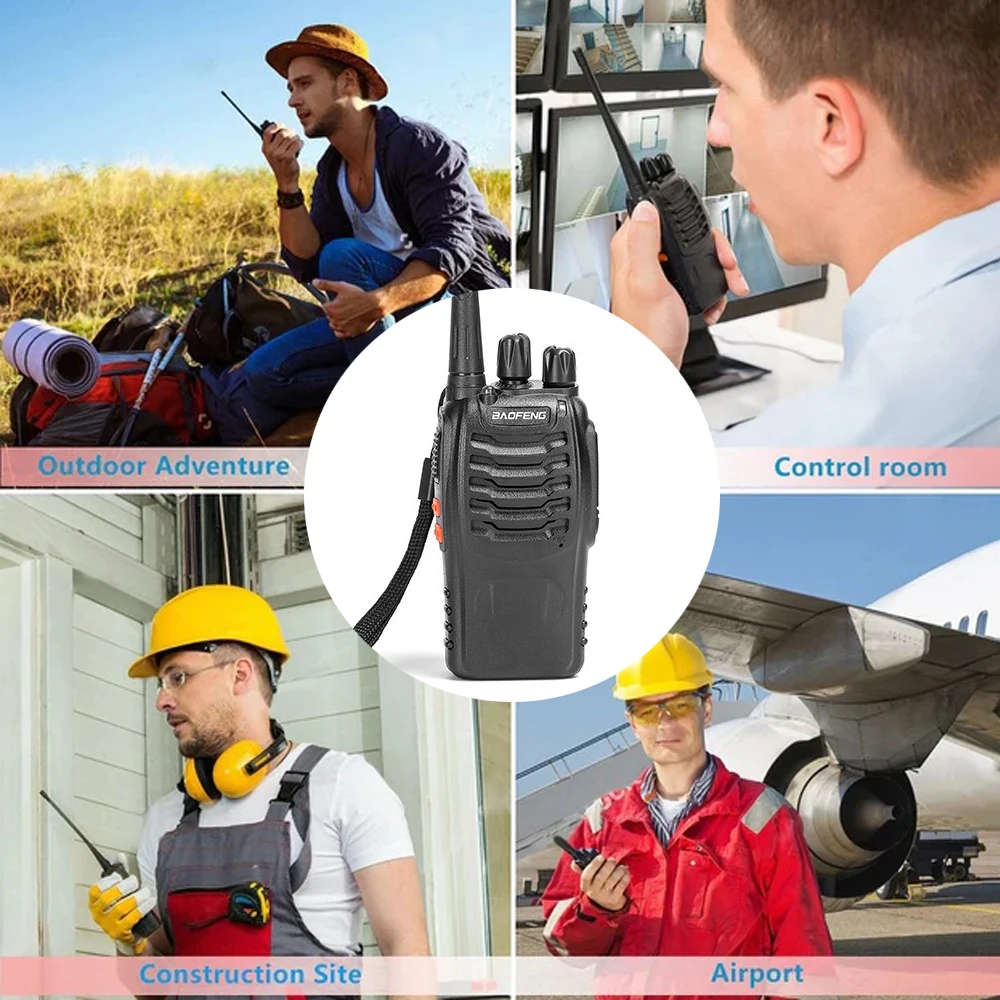 High Quality Baofeng Portable Two-Way Radio Set (1 PAIR- 2 X Handsets) Walkie Talkie UHF 400-470MHz