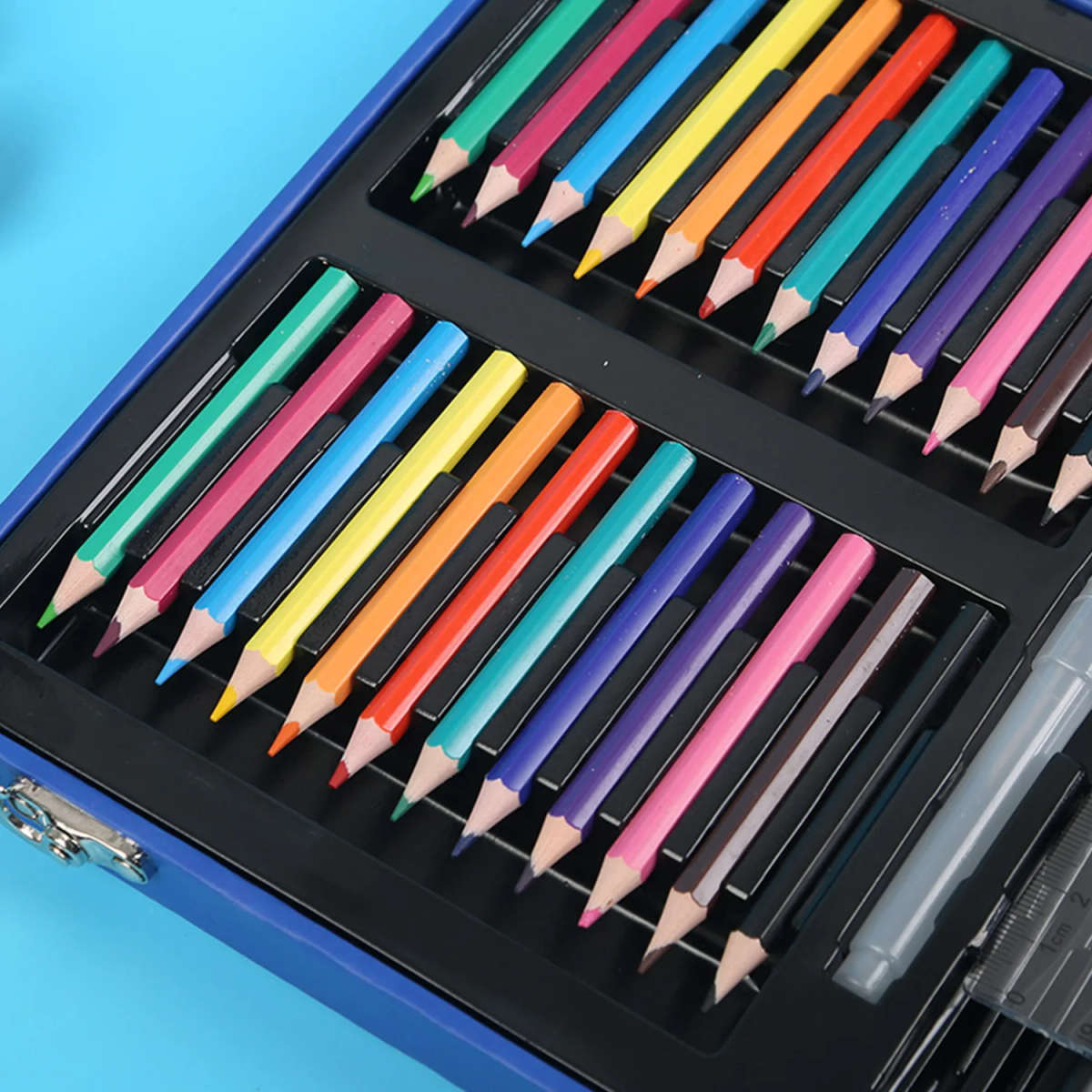 88 PCS Colored & Drawing Pen Set Painting Kit -  Blue box