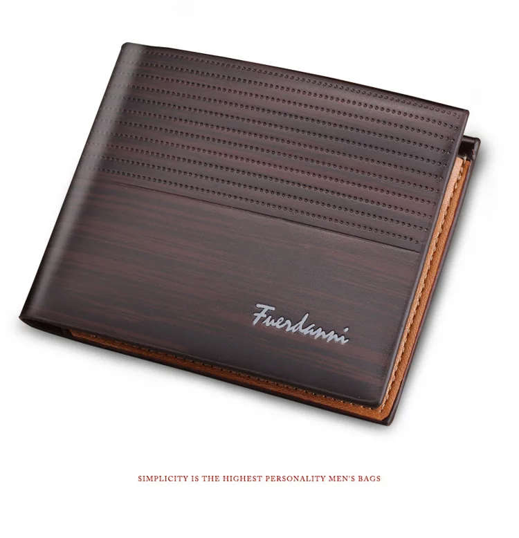 Vintage Men`s Wallet Money Credit Card Holders -  DARK BROWN