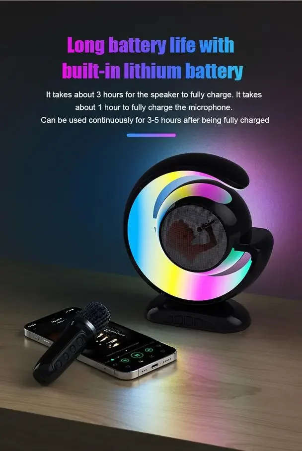 Wireless Bluetooth Speaker Cool LED Light