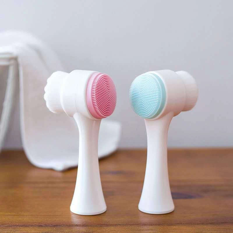 2-in-1 face cleansing brush Face Cleanser and Face Exfoliator