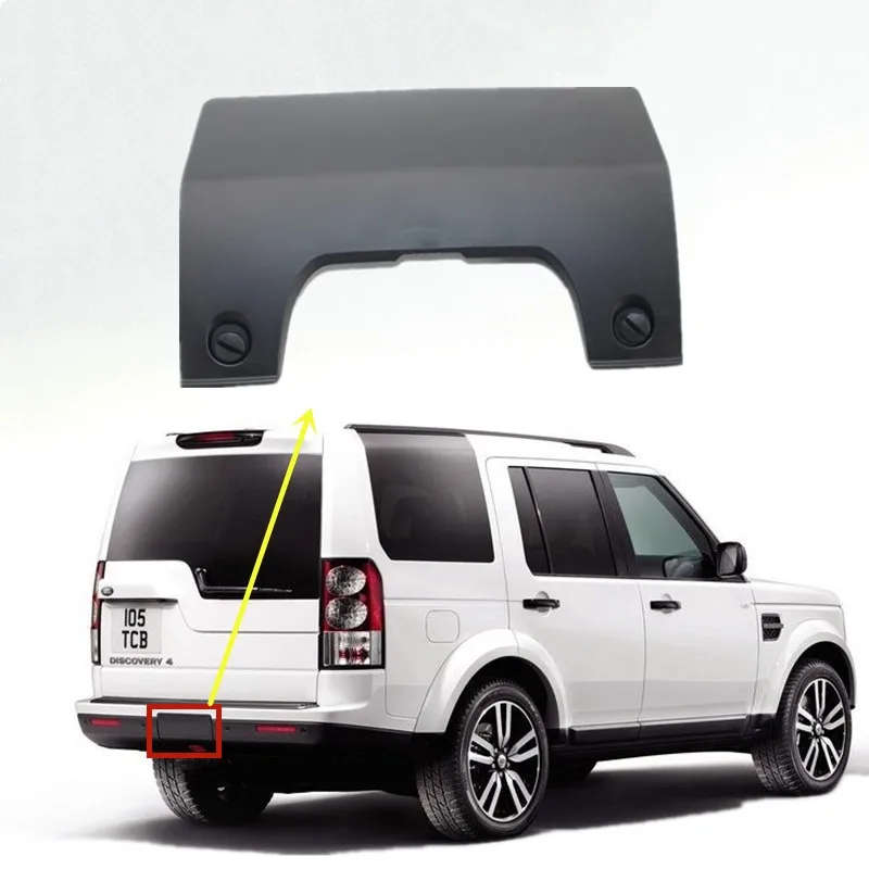 For Land Rover Discovery LR3 LR4 Rear Bumper Towing Eye Hook Cover Trailer Trim Cap Plate