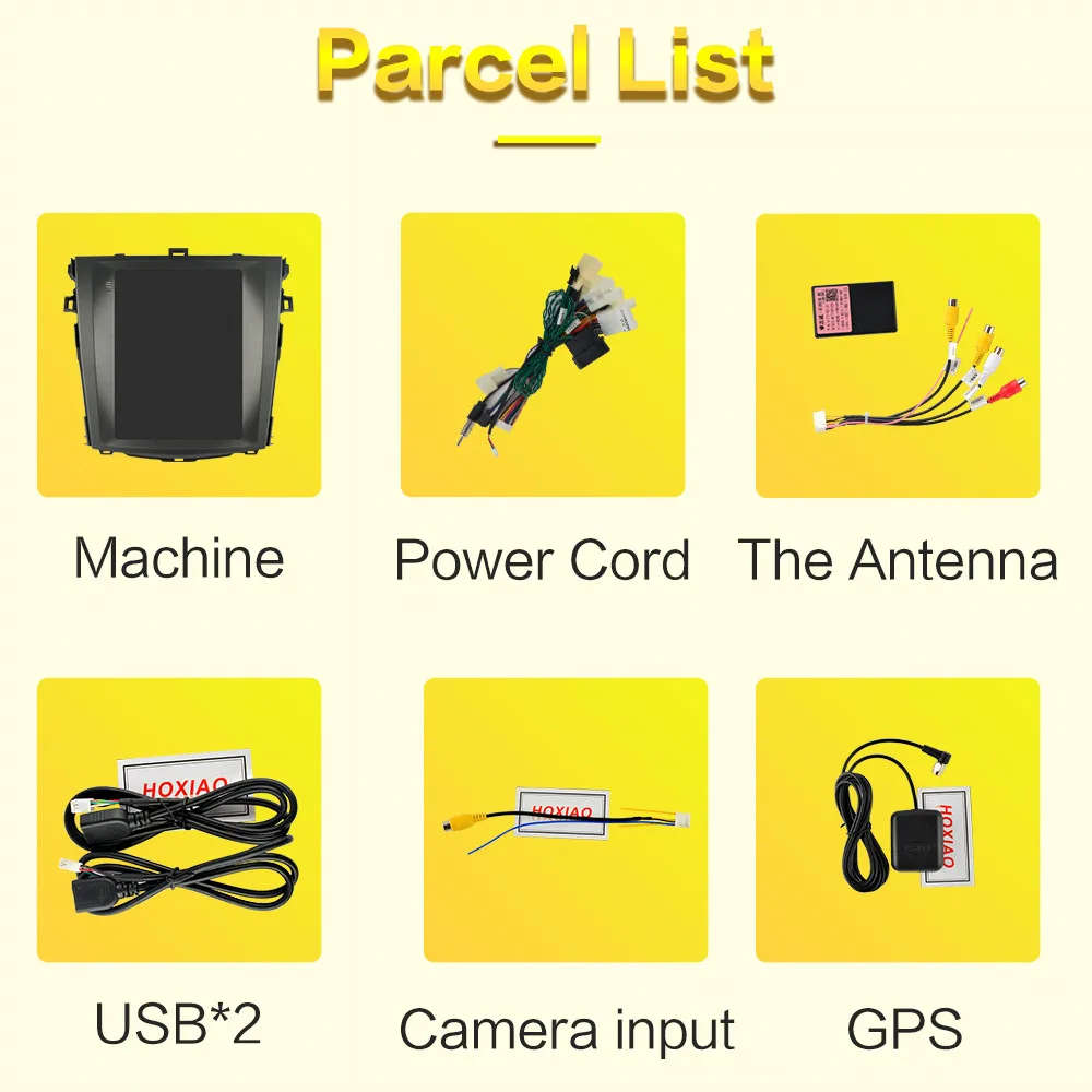 2 Din Tesla Style Android Car Radio For Toyota Corolla E140 E150 2006-13 GPS Multimedia Player