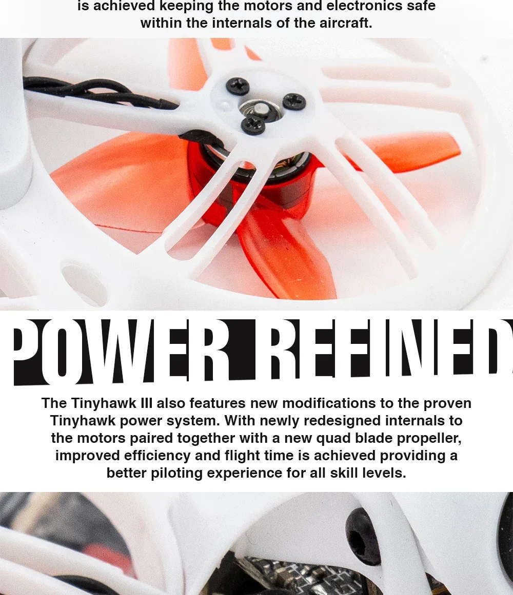 Emax Tinyhawk III RTF Kit 3 FPV Racing Drone F4 15000KV RunCam Nano 4 25-100-200mW