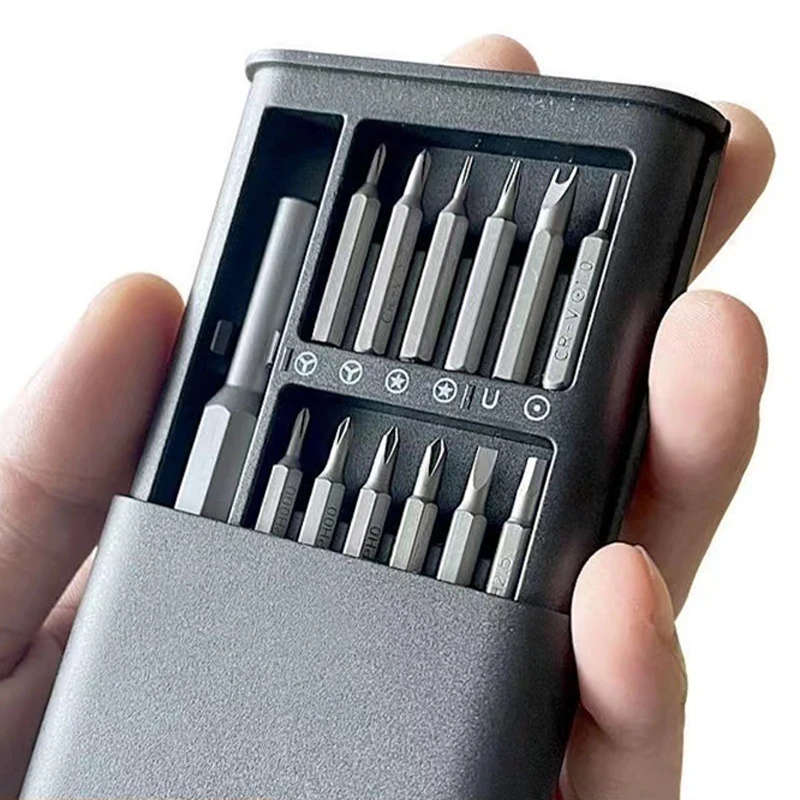 24 in 1 Precision Screwdriver Set Multifunction Magnetic Driver Bit Set Pocket Screwdriver