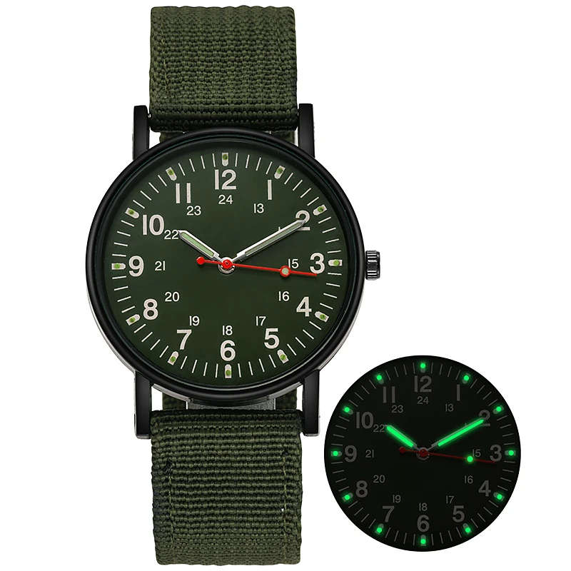 Luminous Nylon Band Military Watch Men Watches Army  Watch - DEEP BLUE