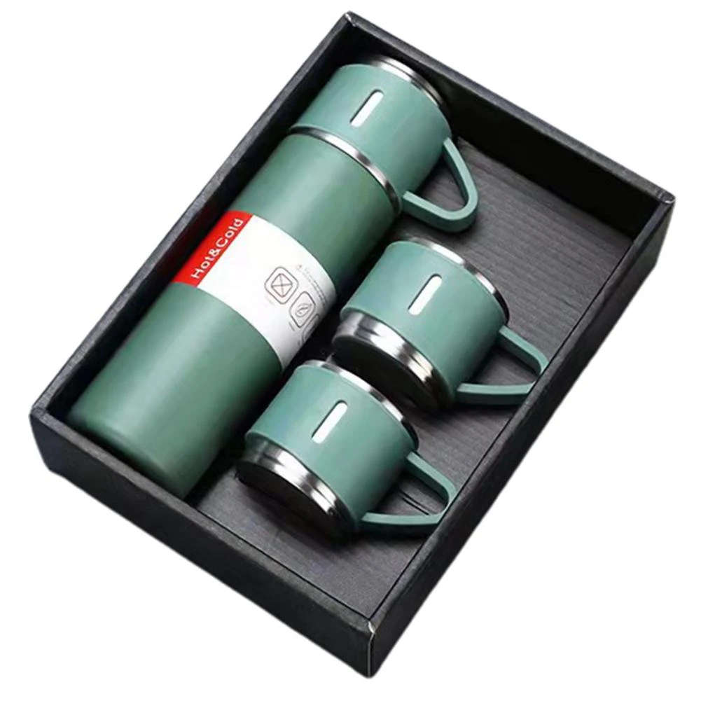 Thermo vacuum insulated flask bottle with cups - 500ml