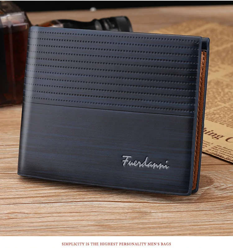Vintage Men`s Wallet Money Credit Card Holders -  DARK BLUE