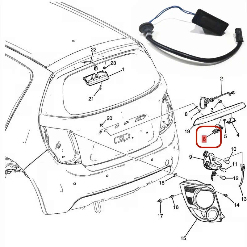 Liftgate Release Switch Boot Lid Tailgate Trunk Opening Button For Chevrolet Captiva Sonic Aveo