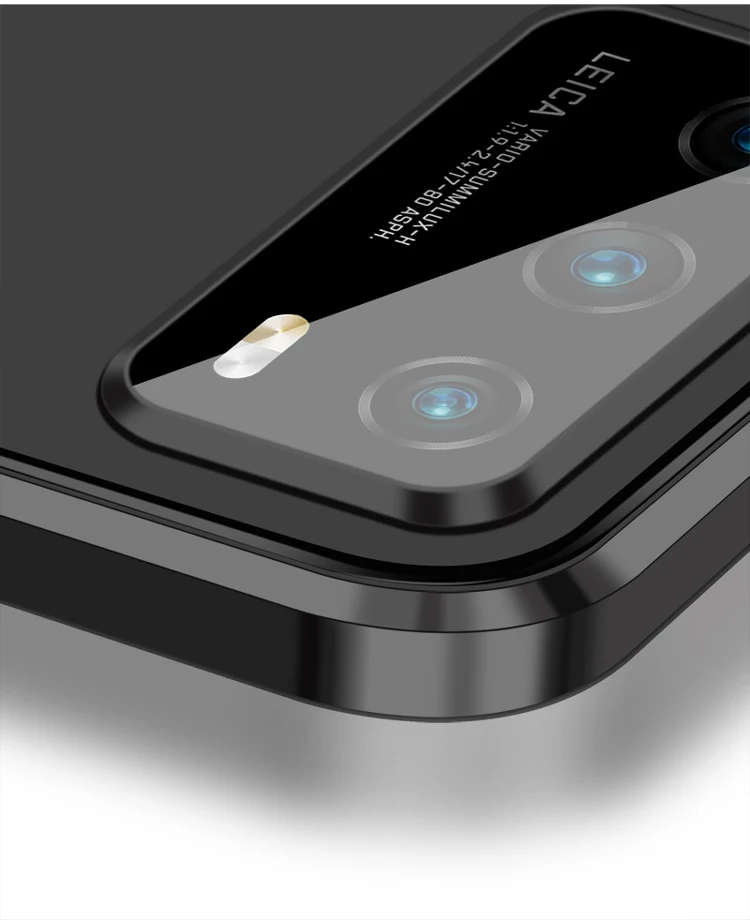 Double Sided Full All-Inclusive Lens Magnetic Phone Case For Huawei P30 Pro - Silver