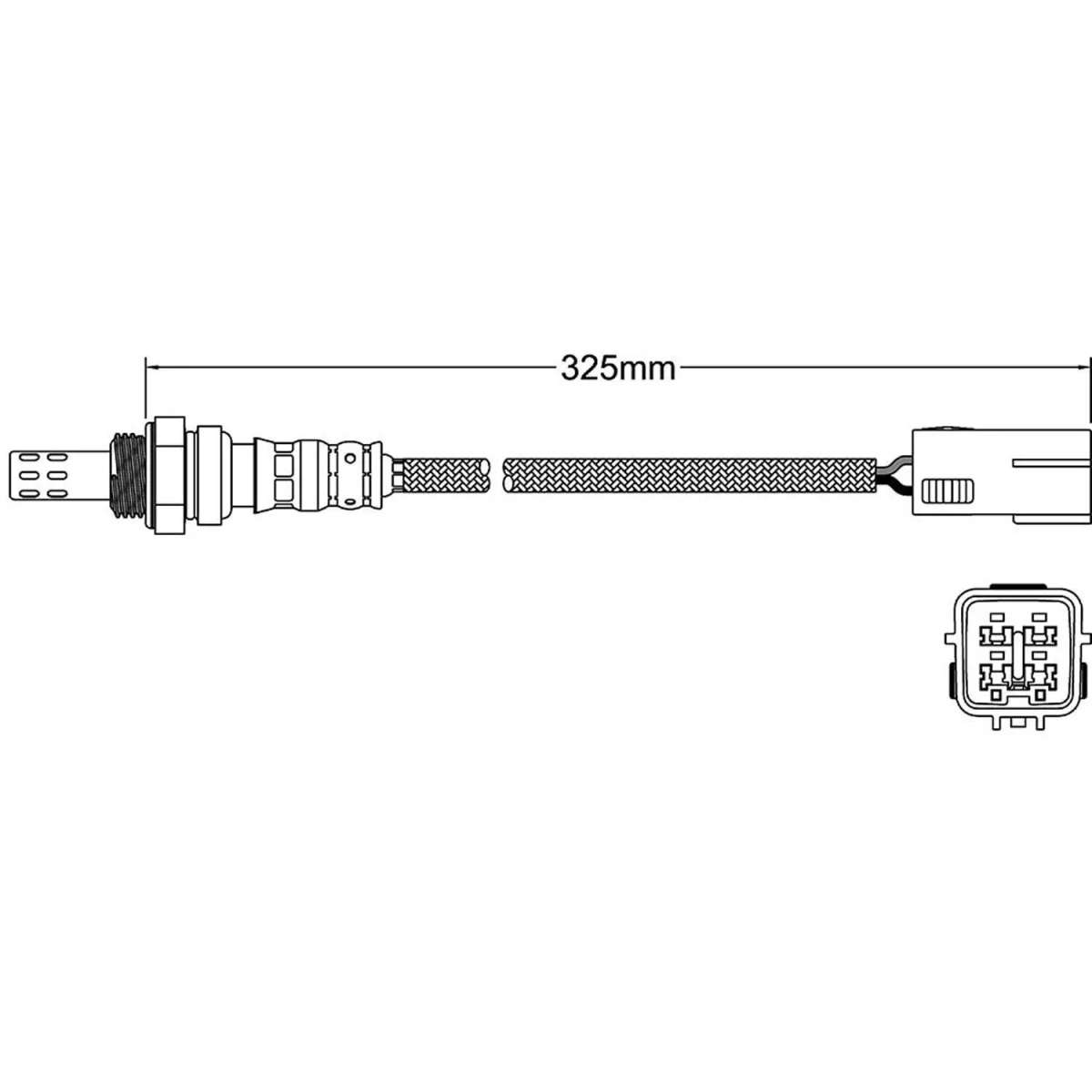 Oxygen Sensor O2 for mazda 2 1.3 1.5 2007- pre cat upstream ZY-DE DY ZJ-VE ZY-VE