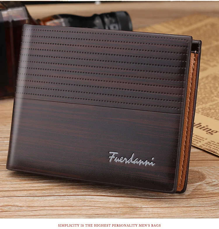Vintage Men`s Wallet Money Credit Card Holders -  DARK BROWN
