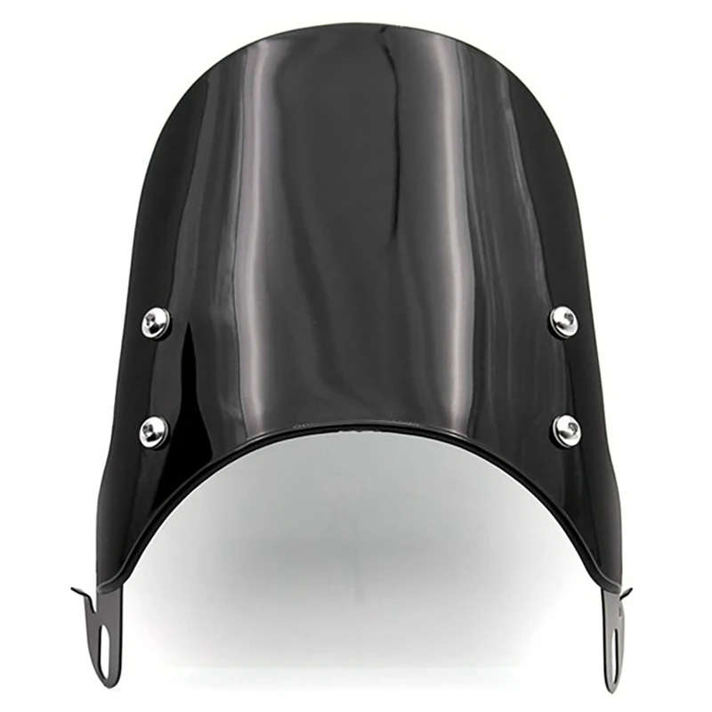 Universal Motorcycle Windshield Wind Deflector For Motorbike 5Inch-7Inch Headlight