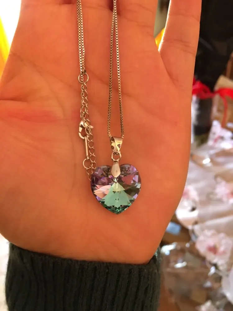 GENUINE Heart Necklaces Pendant Crystals From SWAROVSKI