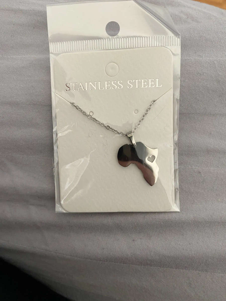 Retail Price R 899 / Genuine Stainless Steel Necklace For Women Silver Color