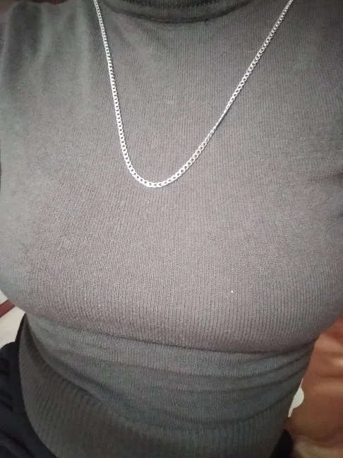 Genuine Stainless Steel Necklace For Man Women Silver Colour