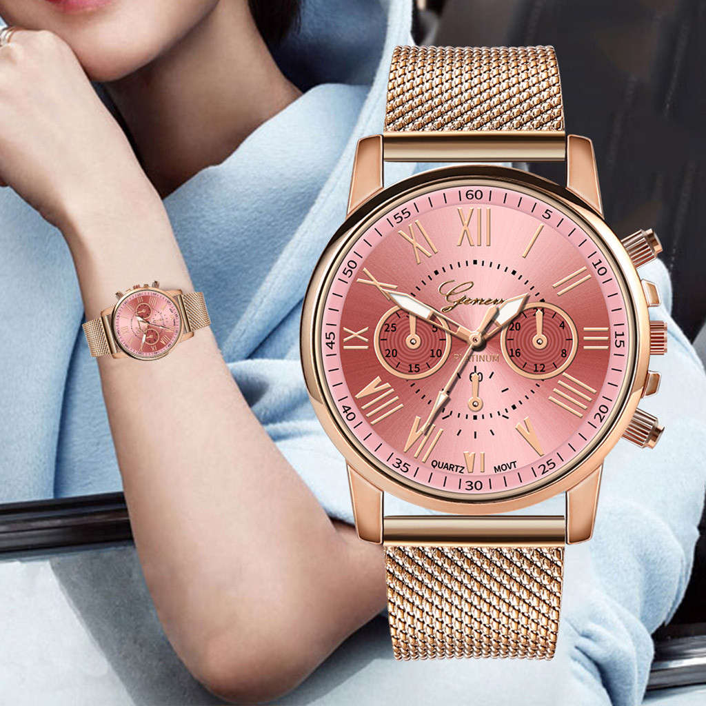 Casual Fashion Women watch quartz Watch -  Pink