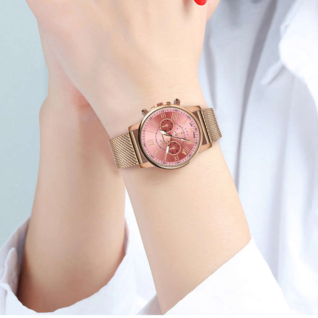 Casual Fashion Women watch quartz Watch -  Pink