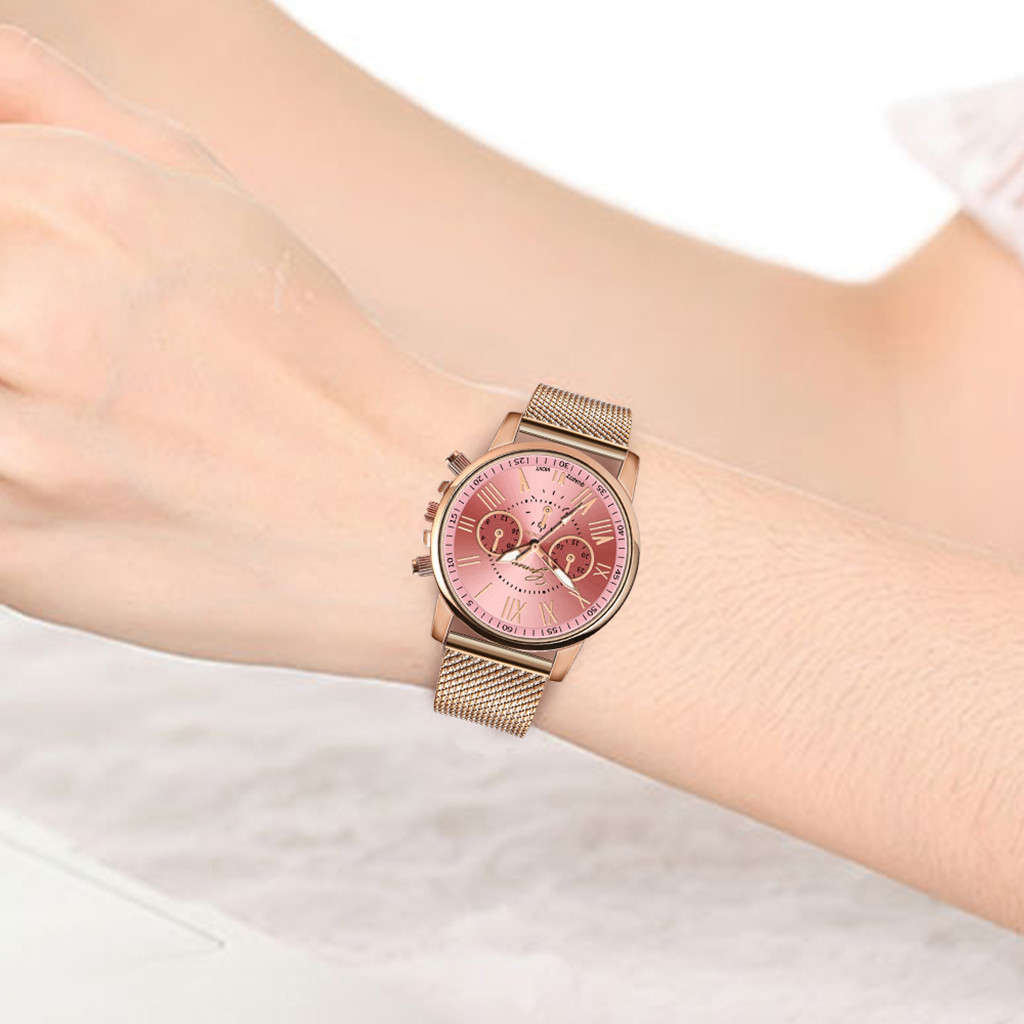 Casual Fashion Women watch quartz Watch -  Pink