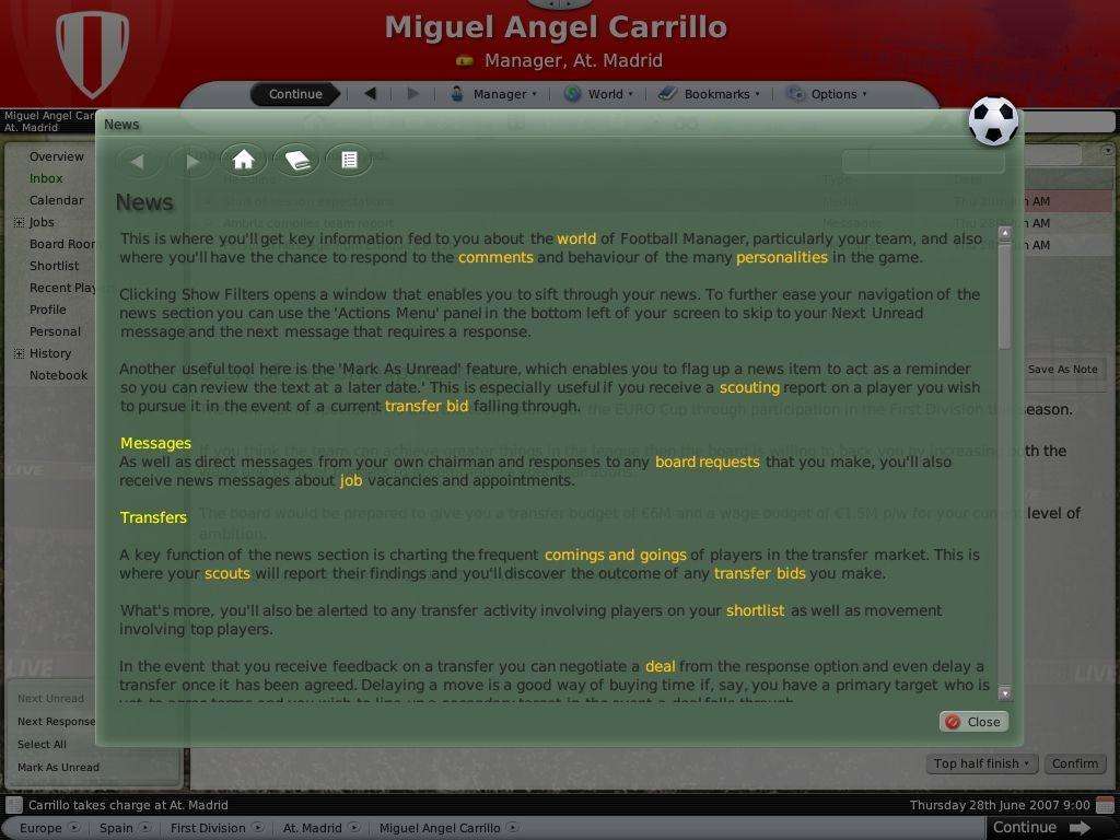 Football Manager 2008 (Xbox 360)