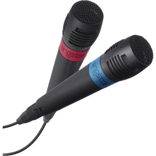 PlayStation SingStar Wired Microphones - Compatible with PS2/PS3/PS4
