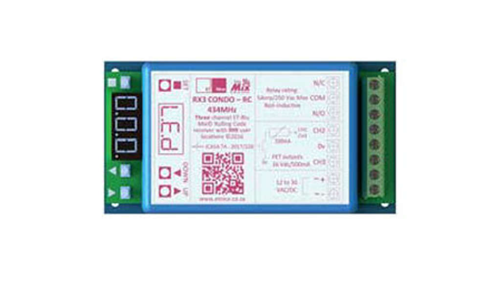 RX3 CONDO-RC THREE CHANNEL RECEIVER