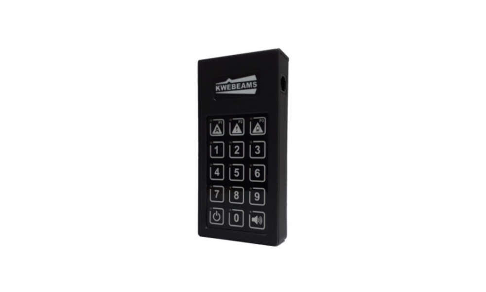 Kwebeams 9 zone mobile keypad