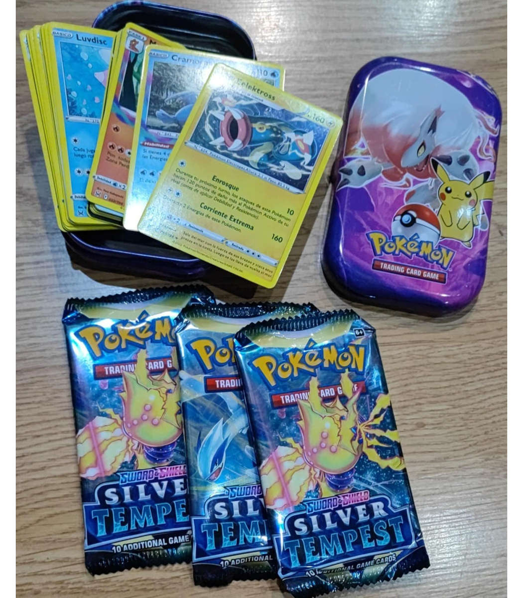 Original Pokemon Trading Card Game in Metal Tin + 30 Additional Cards