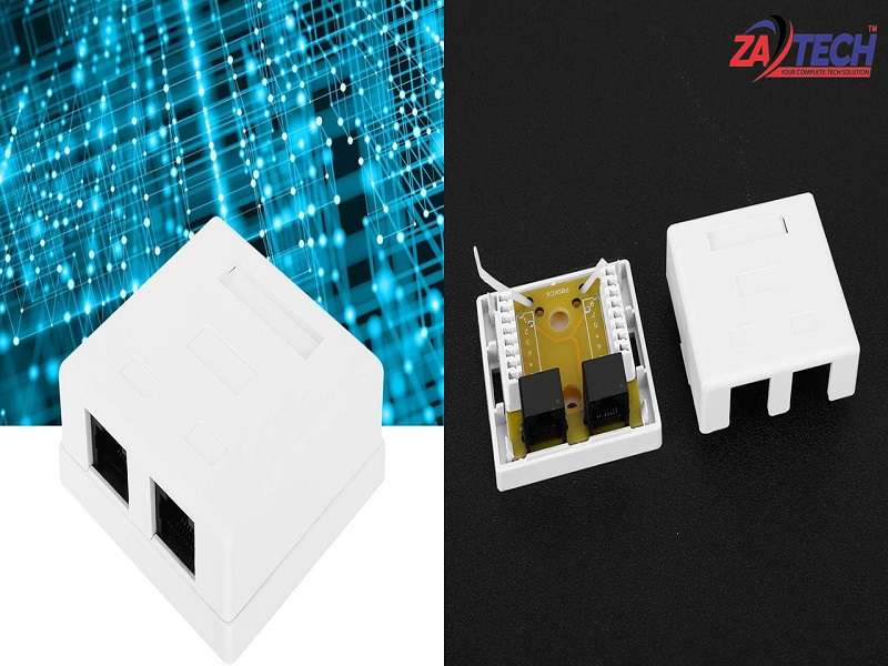 CAT6 Wall Box Dual Rj45