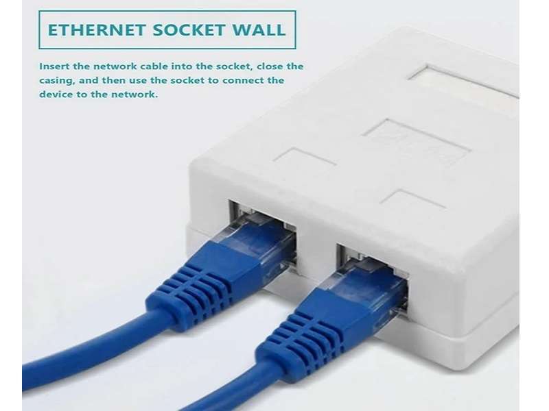 CAT6 Shilded Rj45 Wall Box Dual Ftp