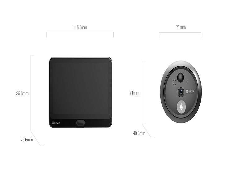 EZVIZ Cs-Hp4 Wire-Free Peephole Doorbell