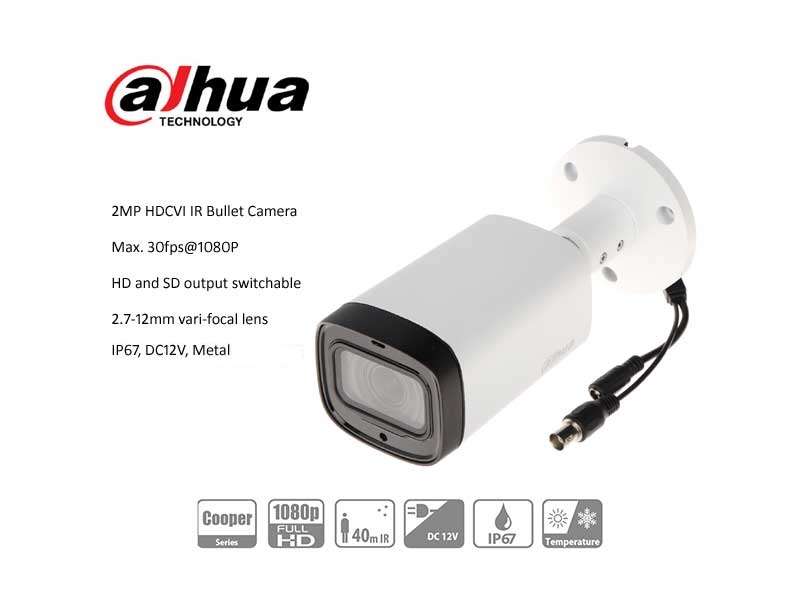 DAHUA 2Mp Bullet Vf 2.7-12Mm Cvbs 30M