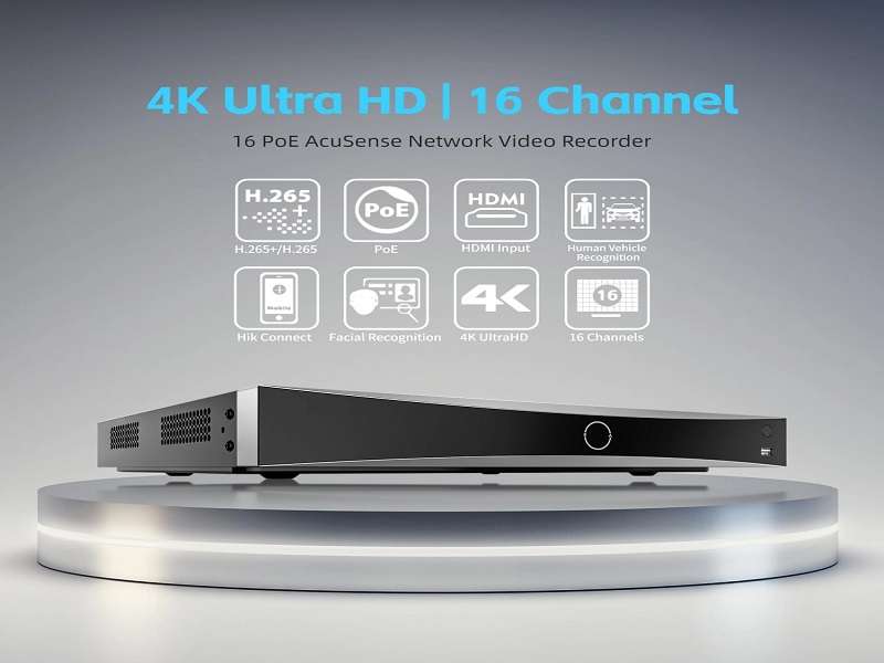 HIKVISION 16Ch 4K Nvr 16Ch Poe 160Mbps