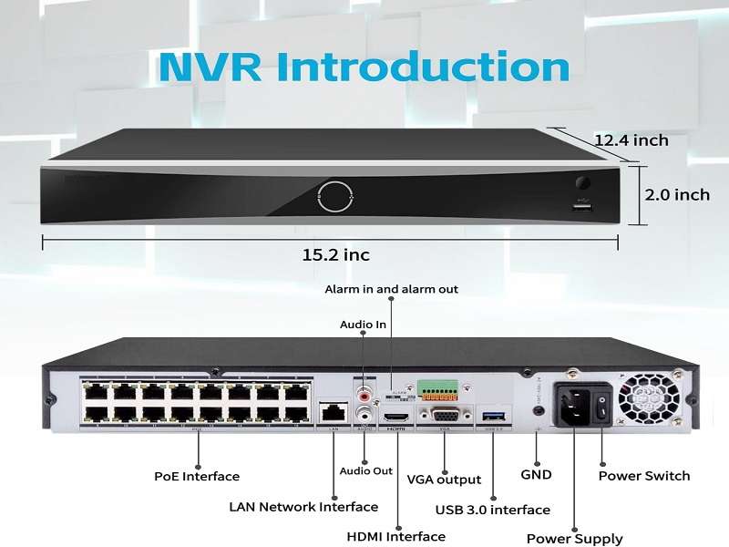 HIKVISION 16Ch 4K Nvr 16Ch Poe 160Mbps