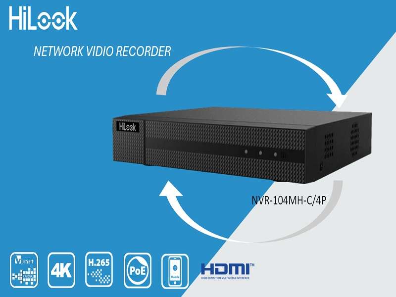 Hilook 4Ch 1U Nvr With 4 Poe