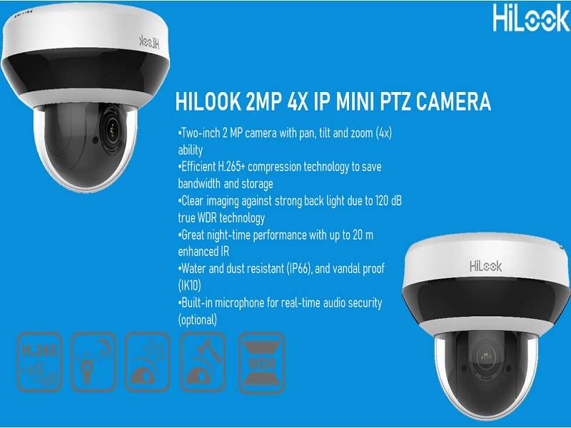 Hilook 2Mp 4X Ip Mini Ptz Camera