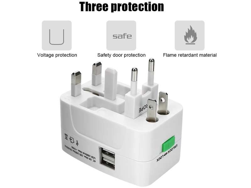 UNIVERSAL Travel Adaptor With Usb