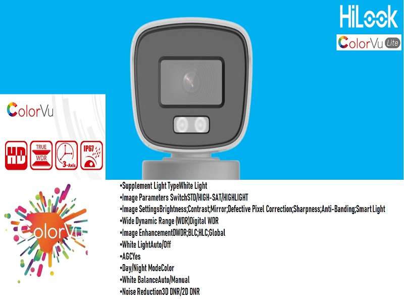 Hilook Colorvu 1080P Bullet Camera 2.8Mm