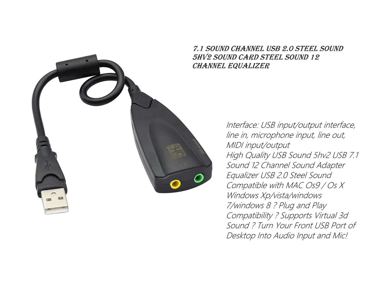USB Sound Card 7.1 5Hv2