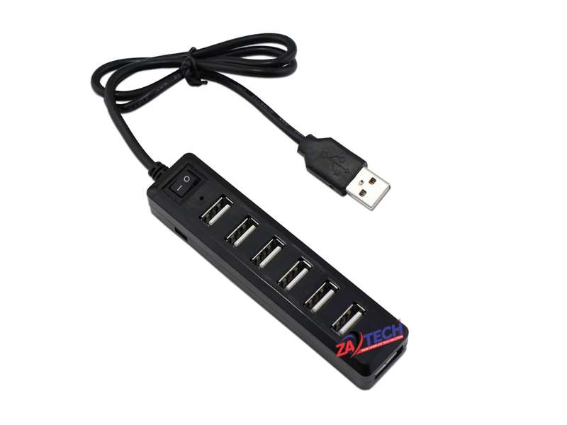ZATECH 7 Port Usb Hub 2.0 -480Mbps