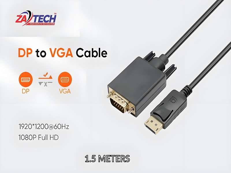 ZATECH Display To Vga 1.8 Mtr Cable
