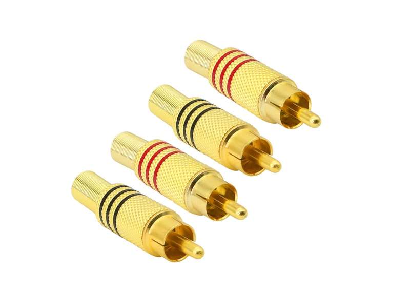 ZATECH Rca Connector Gold X 1 Pcs