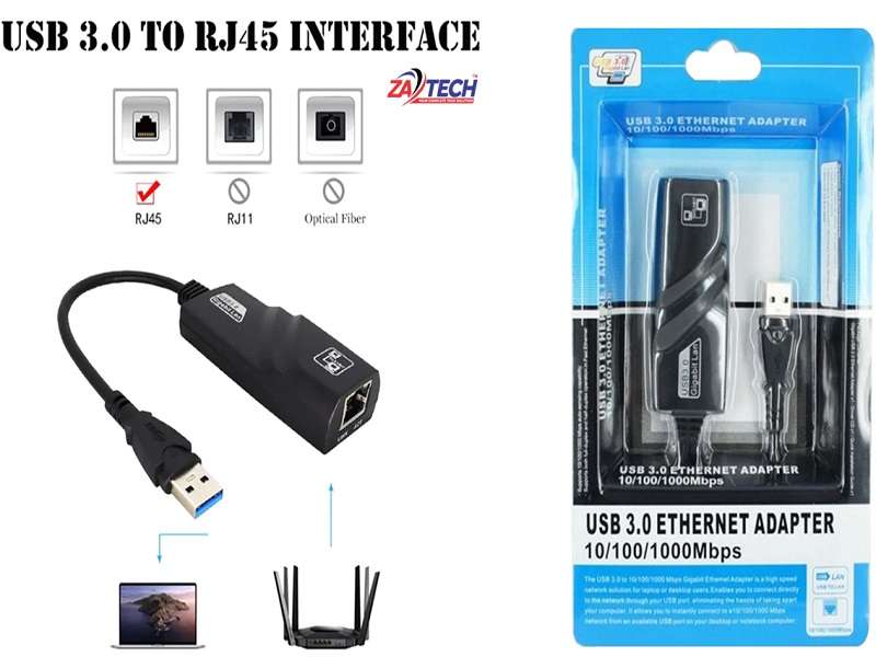 ZATECH Usb Lan Adaptor 3.0 Gigabit