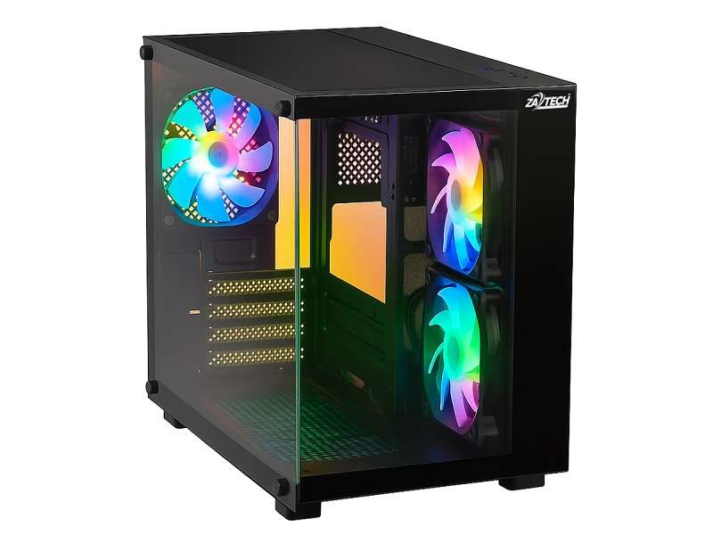 ZATECH Gaming Computer Case H100 Black