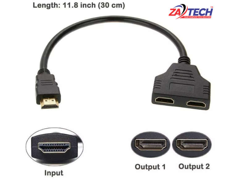 HDMI To 2 Hdmi Female Converter