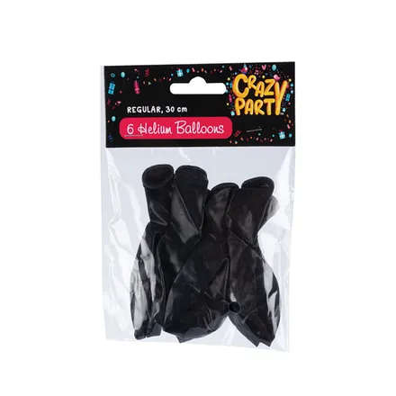 Black Balloons, 6-pack