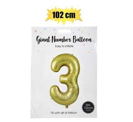 Gold Helium Balloon, 3